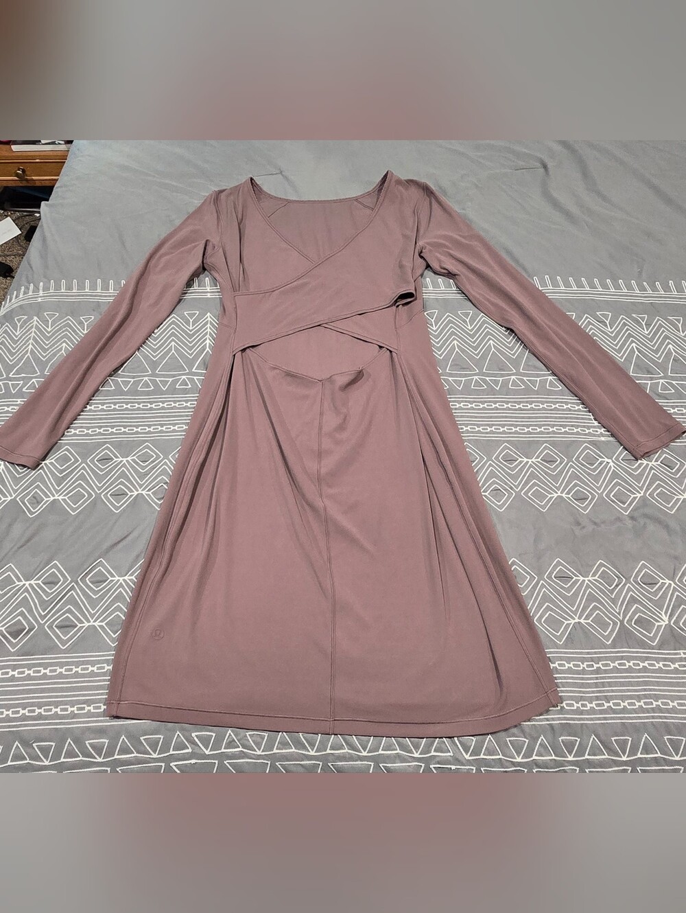 Lululemon Contour Dress In Antique Bark Mauve - Picture 5 of 6